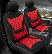 Schonbezüge Sitzbezüge für Dodge Journey Bj 2008-20 in Schwarz/Rot ZM2