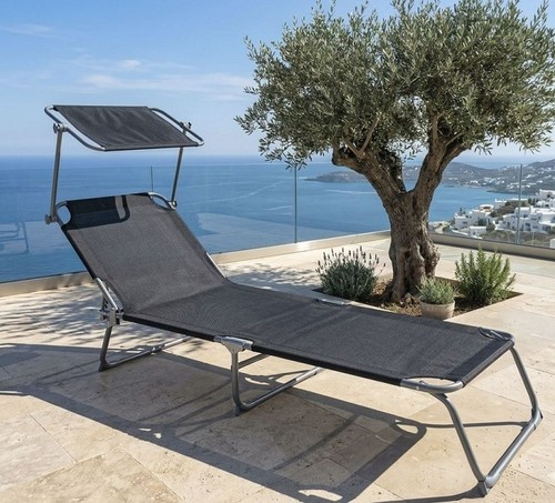 Sonnenliege kreta sonnendach - kreta,