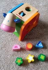 Motorik Holz Spielzeug /Steckwürfel/Kuh