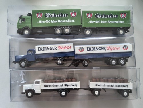 Verschiedene bier lkw - 3x,
