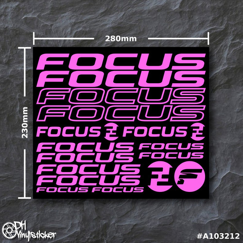 Focus stickersatz pink - pink, |