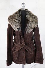 Orsay braune Leder-Jacke