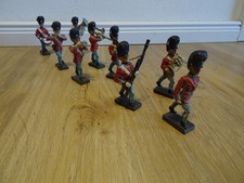 LINEOL  Dänische Garde Musiker Kapelle Massefiguren Masse Figuren 7 cm Soldaten