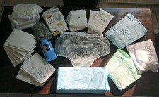 Gummihose PVC Gr. XXL Inkontinenz, Adultbaby, Adult Diaper, Windel Set mit Puder