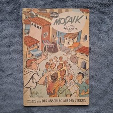 MOSAIK Nr 14 "Der Anschlag auf den Zirkus ORIGINALHEFT 1/1958 SEHR GUT RISSFREI!