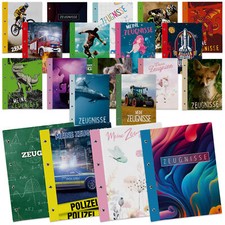 itenga Design Zeugnismappe A4 mit Schraubverschluss Junge Mädchen Erwachsene neu