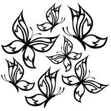 SCHMETTERLING AUFKLEBER