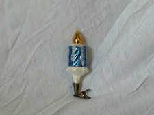 Christbaumschmuck Kerze mit Clip Weihnacht Deko Glas