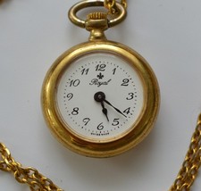 Royal Halskettenuhr mit Halskette  - Handaufzug  - Damen  - Werk läuft  