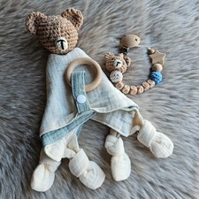Schnullerkette Set Teddy Bär