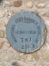 Schöner 2002 Glengaroch Fassdeckel 24" breit, fertig zum Aufhängen