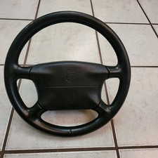 Porsche 993 996 986 Boxster Leder Lenkrad Schwarz 