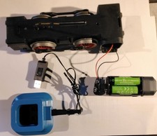 *-*Playmobil Ersatzteil: Antrieb mit Batteriekasten, Ladegerät, Akkus*-*