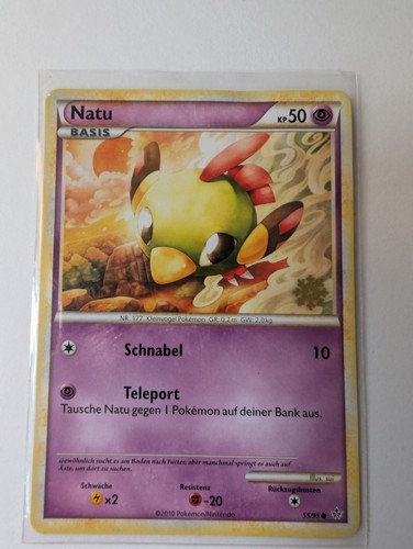 Pokémon karte natu mit - 55/95,