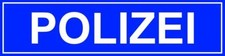 Schild mit LED Beleuchtung für H0 beleuchtet Polizei, Feuerwehr, Bahnhof, Post