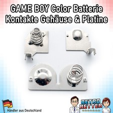 GameBoy Color Batterie Kontakt Feder Gehäuse + Platine GBC Mainboard