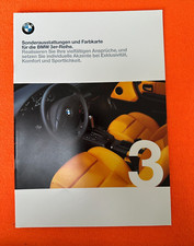 BMW 3er Reihe E 36   Sonderausstattungen + Farbkarte Prospekt Katalog 1998