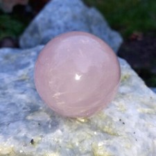 6 cm Kugel Rosenquarz  Rosa Quarz Sphere Liebe Partnerschaft Handschmeichler NrB