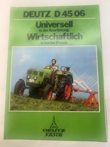 Original prospekt deutz 45 - prospekt, d