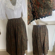 Rock Trachten Landhaus schwarz bunt TRACHTENROCK - SPITZE GR. M 38 40