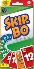 Mattel Games - Skip-Bo Card Game Family Game Board Game Children's Game