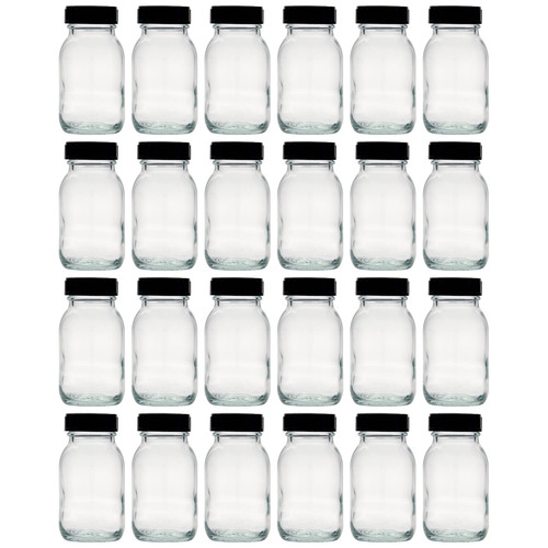 25x 125ml weithalsglas - 25x,
