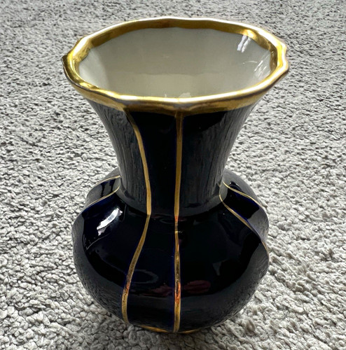 Lindner vase echt cobalt - vase,