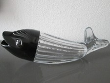 Nuss Wal Erdnussspender Nussspender Kanne Nusskanne Glas schwarzer Kopf RAR TOP