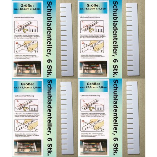 24x schubladenteiler - 24x,