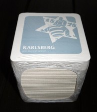 Packung/Paket Bierdeckel "KARLSBERG" Brauerei/Brauer Martin Mihm & St. Hanusch