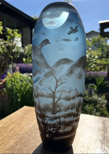 Jugendstil vase geätzte - vase,