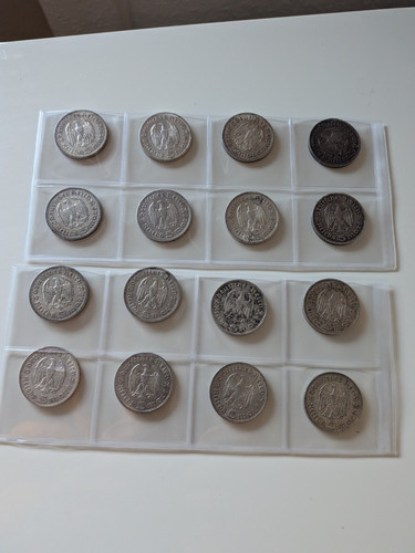 16stück reichsmark paul - 16stück,