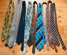 9x Krawatten Krawatte Schlips