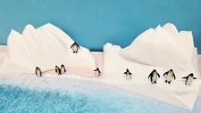 1/87 Pinguine Pinguin 10x Resin Tiere H0 1:87 bemalt, unbemalt opt. Eisberge