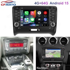 Für Audi TT MK2 8J 2006-2014 Android 15 Autoradio 7" Carplay 4+64GB Navi GPS RDS