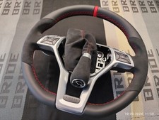 LENKRAD MERCEDES W204, W205, AMG + SCHALTKNAUF LEDERLENKRAD NEU BEZIEHEN 