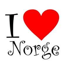 I love Norge - Aufkleber
