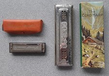 2 x alte Mundharmonika Hohner Echo 56/96 M 2 C/G + Special 20 E Marine Band