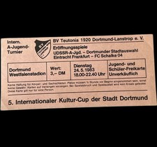 Ticket 1983 Westfalenstadion