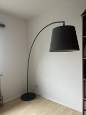Ikea Stehlampe Bogenlampe SKAFTET mit Lampenschirm grau anthrazit
