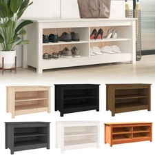 Schuhbank Massivholz Kiefer Schuhschrank mehrere Farben mehrere Größen vidaXL