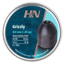 Luftgewehr luftdruckgewehr diabolo H&N Grizzly 9 mm 60 szt.