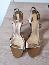 ZARA Sandalette, Gr. 37, Farbe: Kupfer, "Neuwertig"