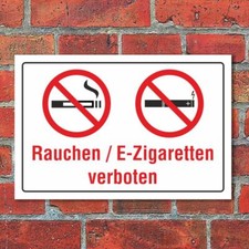 Schild Rauchen E-Zigaretten