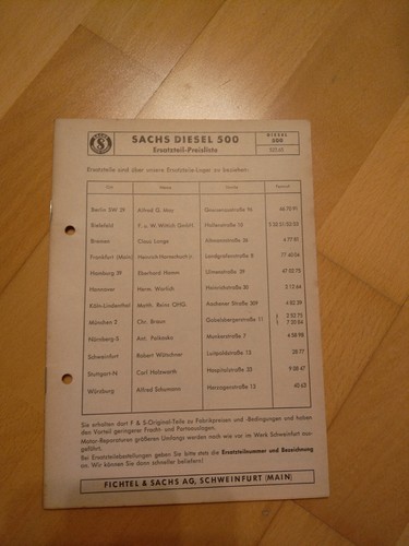 Sachs 522 diesel 500 - 522.65,