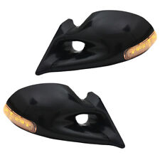 Sportspiegel elektr. beheizt und Blinker 4-polig Schwarz für BMW E30 / E36, BEH4