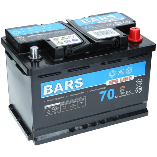 Bars efb 70ah 720a - bars,