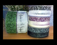 3 m Trauerband Band 40mm Trauer Trauerkranz Grabschmuck Spruch Trauerflor 