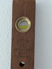 Stabila Garantiert echt Teakholz-Wasserwaage -33VN/60cm -funktionsfähig -Vintage