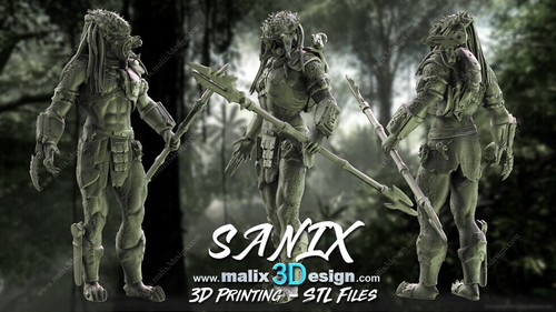 Printed resin predator - printed,